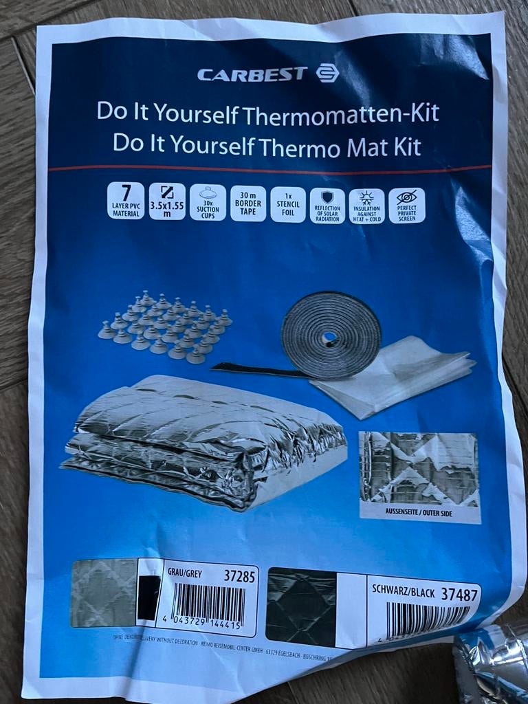Raamisolatie camper do it yourself thermomatten kit, Ophalen of Verzenden, Nieuw