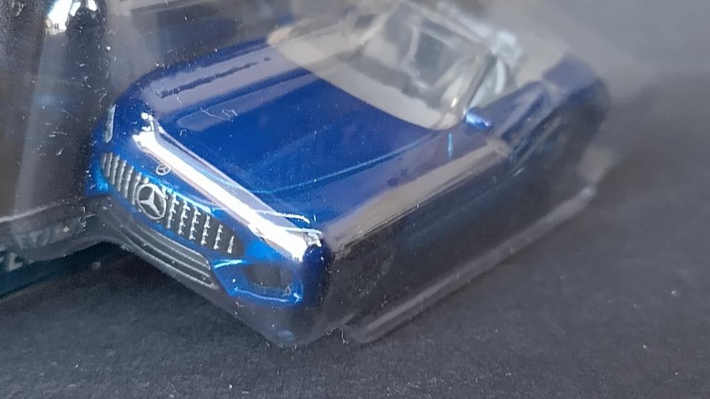 Mercedes Benz SL 63 Amg dark blue  1:64 3inch Matchbox Pol, Auto, Verzenden, ., Nieuw