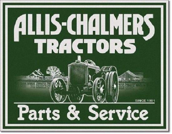 Allis- Chalmers P&S.  Metalen wandbord 31,5 x 40,5 cm., Reclamebord, Nieuw, Ophalen of Verzenden, X