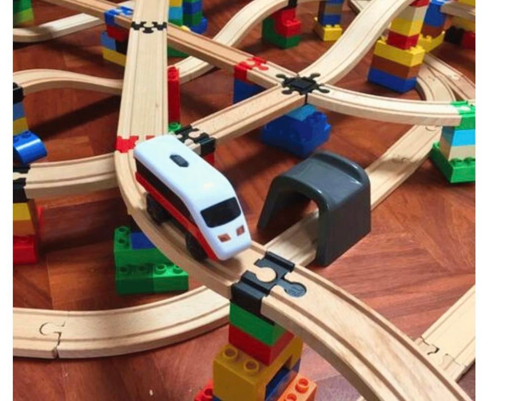 Treinbaan connetors duplo, Ophalen of Verzenden, Zo goed als nieuw