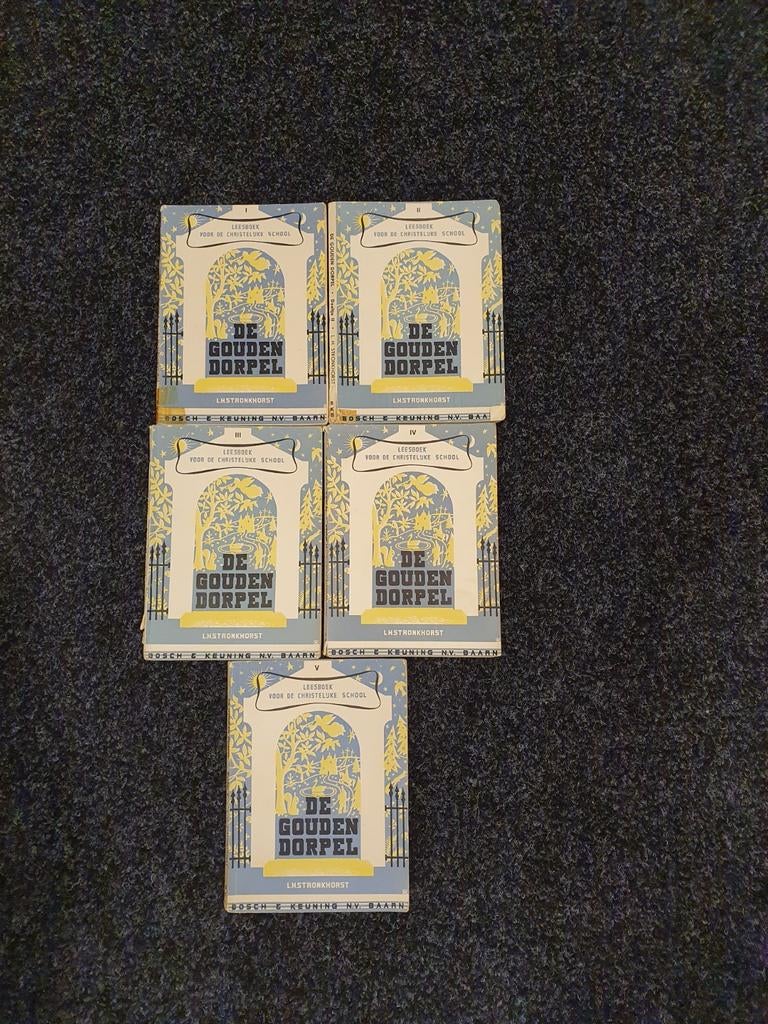 Oude Schoolboekjes - De Gouden Dorpel, Gelezen, Overige vakken, Ophalen of Verzenden, L.H. Stronkhorst