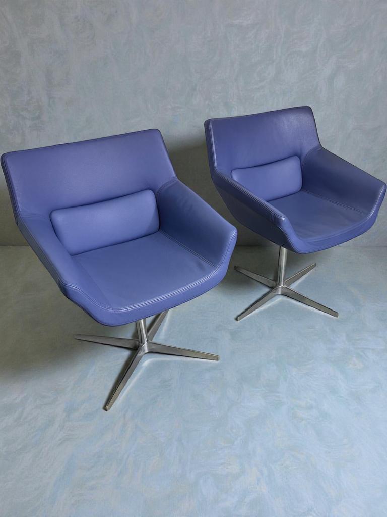 2x Bert Plantagie draaifauteils (lila), Ophalen of Verzenden, Zo goed als nieuw, Twee