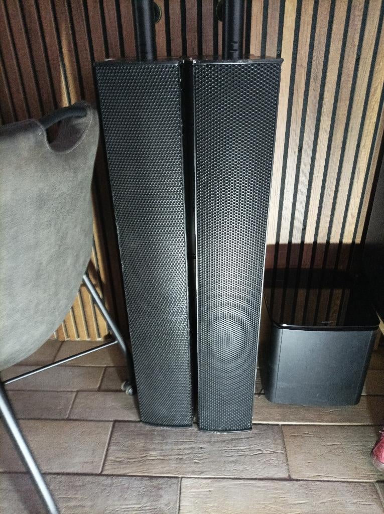 Renkus heinz actieve aktief Ic8 kolomluidsprekers linearay, Gebruikt, 120 watt of meer, Front, Rear of Stereo speakers, Ophalen