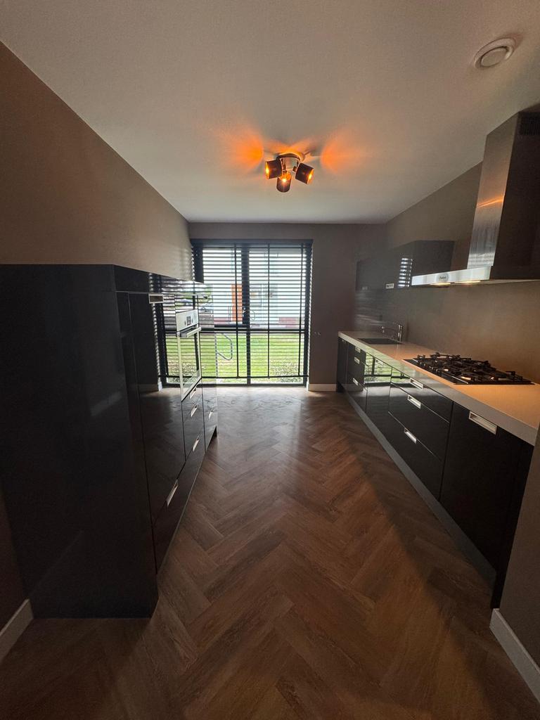 Nette Rechte Keuken + Wandkast + Apparatuur + GEDEMONTEERD, Overige kleuren, Dubbelwandige keuken, Ophalen of Verzenden, Hoogglans of Gelakt