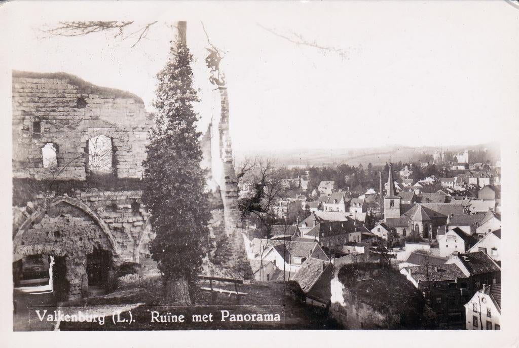 05586 Valkenburg - Ruïne met Panorama - gel. 1950, Verzenden, 1940 tot 1960, Gelopen, Limburg