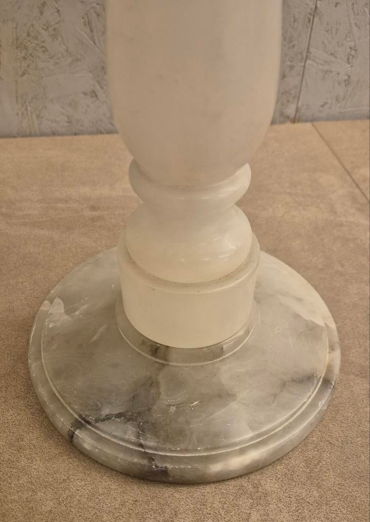 Zuiltafeltje – natuursteen – 56 cm – bijzettafel, Huis en Inrichting, Tafels | Bijzettafels, Overige materialen, Minder dan 55 cm