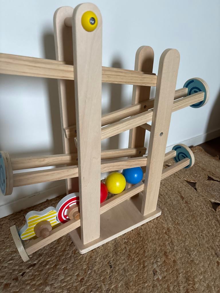 Houten Ballentoren met Ballen, Kinderen en Baby's, Speelgoed | Houten speelgoed, Ophalen, Zo goed als nieuw, Overige typen