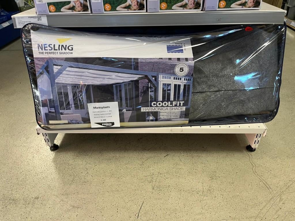 Nesling harmonicadoek 500x200 grey Nieuw in pakket! nr. 453, Ophalen, Verstelbaar, Overige typen, Nieuw