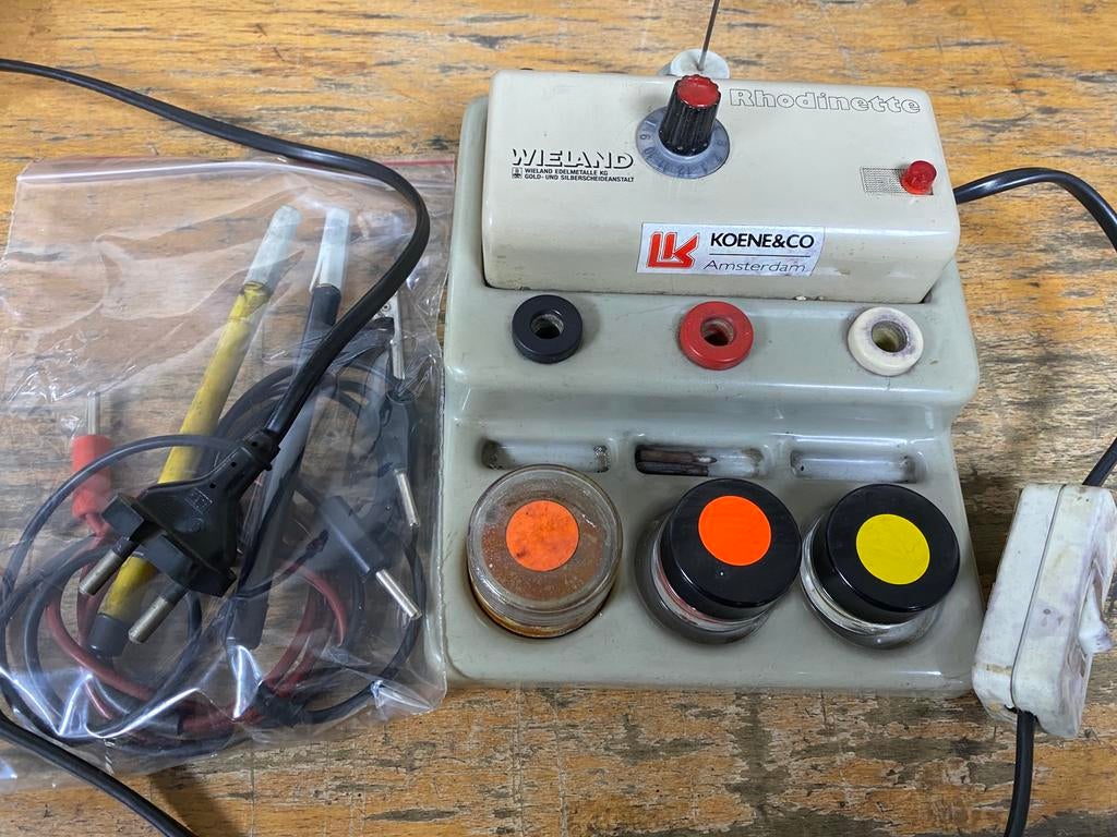 GOUDSMID Rhodinette pen-galvaniseer apparaat, Ophalen of Verzenden