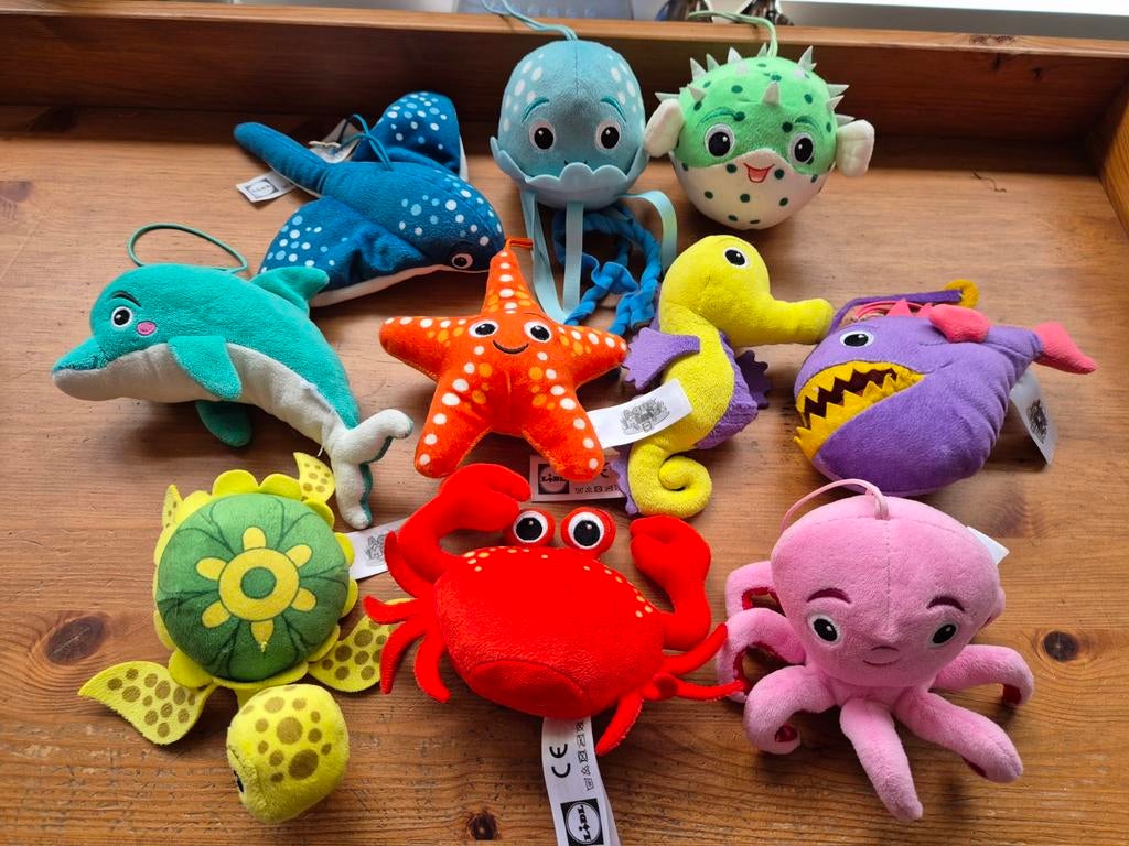 Lidl mini's aquamini's zeedieren knuffeltjes, Lidl, Ophalen of Verzenden