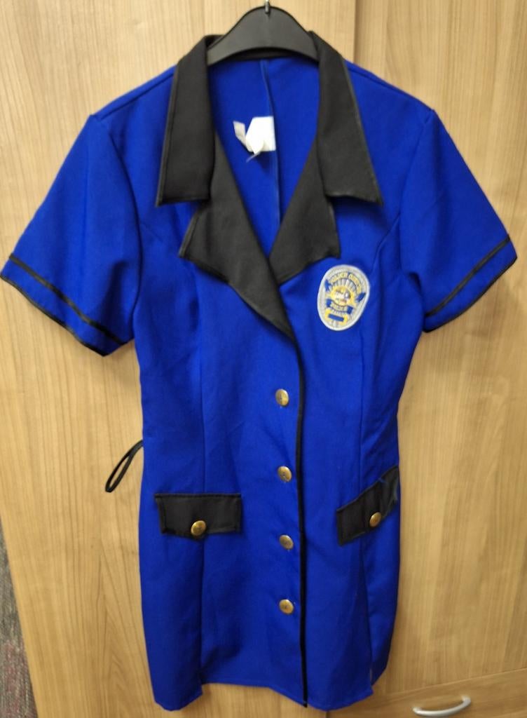 Politiejurk Carnaval, maat 40, Ophalen, Zo goed als nieuw, Maat 38/40 (M), Carnaval