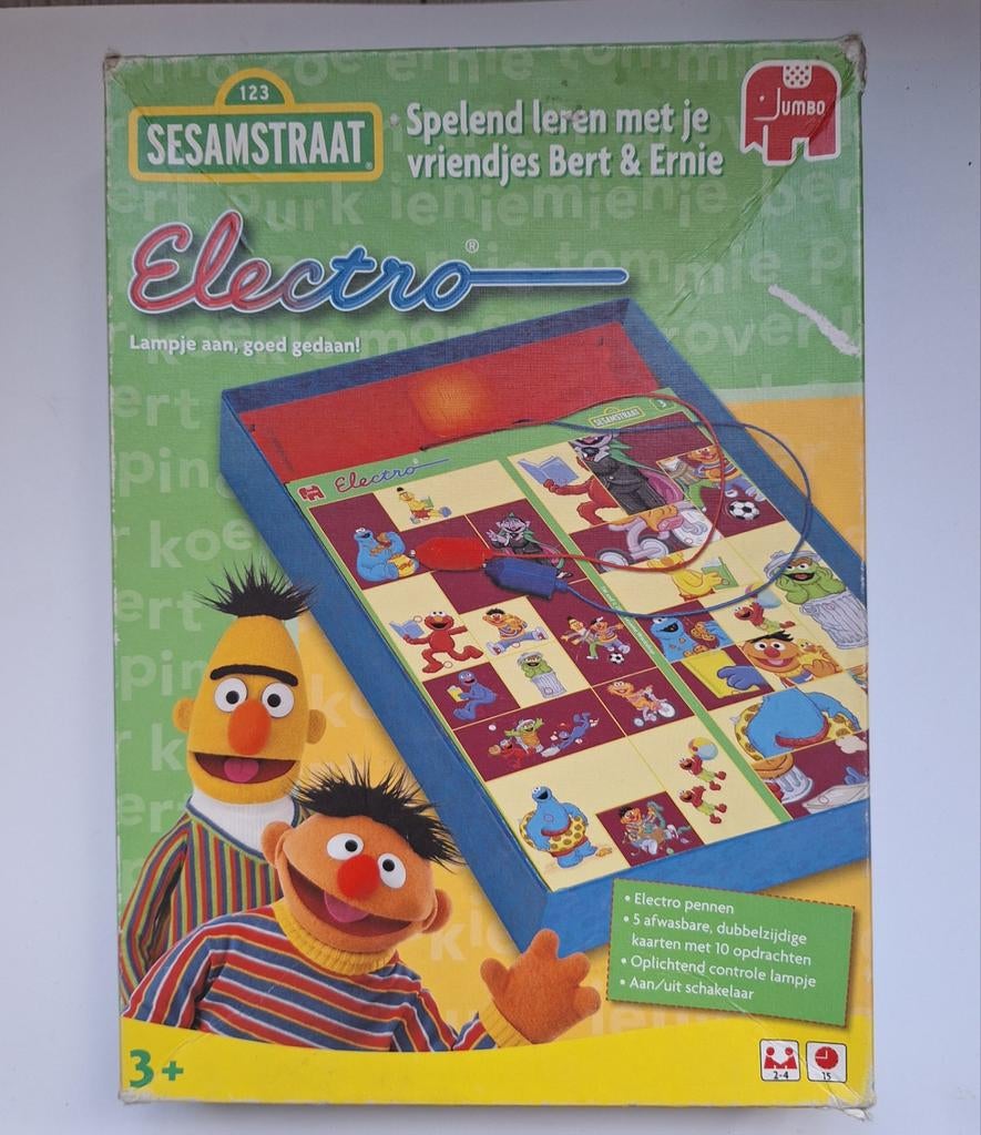 Electro, spelend leren met je vriendjes Bert en Ernie., Sesamstraat, Ophalen of Verzenden, Sesamstraat, Gebruikt
