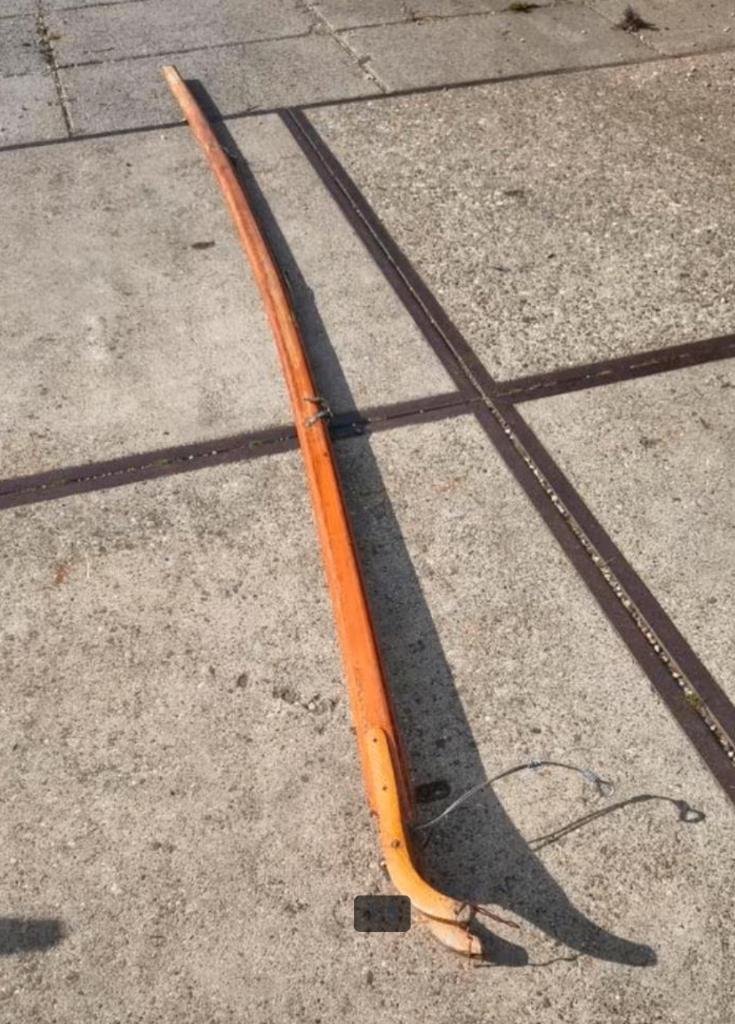 Gebogen /kromme gaffel Polyvalk, Watersport en Boten, Ophalen, Gebruikt, Lijn of Blok