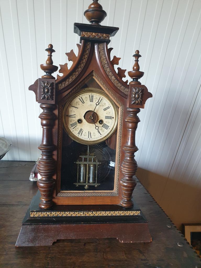 Antieke Junghans tafelklok, Ophalen of Verzenden