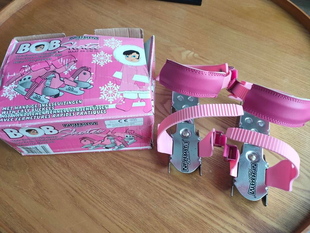 Roze glij-ijzers maat 24-34, Ophalen of Verzenden, Zo goed als nieuw, Overige typen, Nijdam