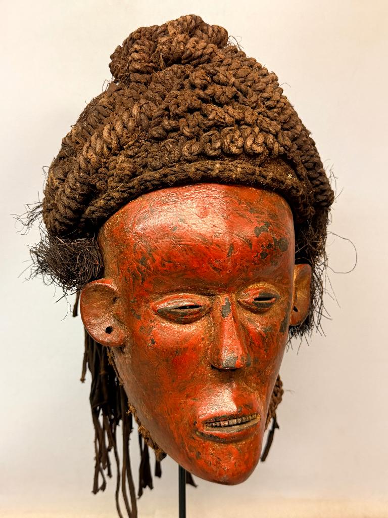 260233 zeldzaam Afrikaans Lunda Chokwe masker uit Zambia., Antiek en Kunst, Ophalen of Verzenden