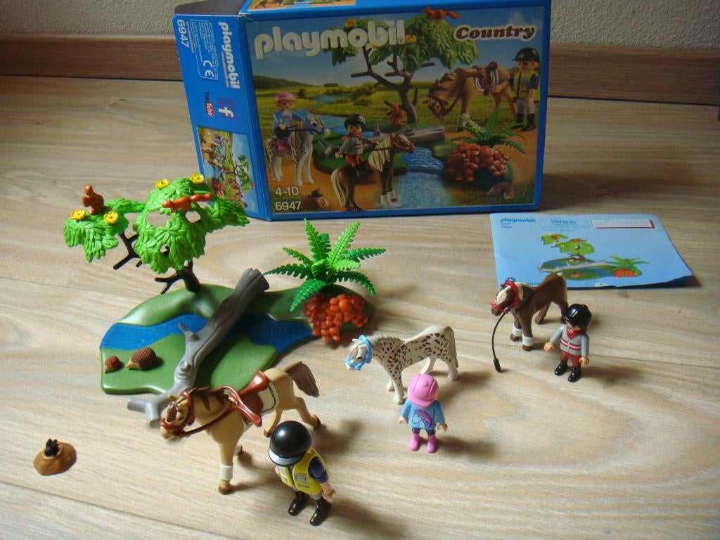 Playmobil 6947 Ponyrijles complete set ALS NIEUW, Kinderen en Baby's, Speelgoed | Playmobil, Ophalen of Verzenden, Zo goed als nieuw