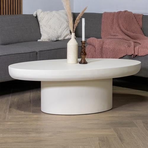 Gigameubel Esra salontafel - zo goed als nieuw!, Huis en Inrichting, Ophalen, Kunststof, 100 tot 150 cm, Rond