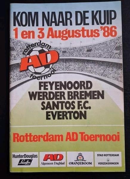Programma AD toernooi Feyenoord 1986., Ophalen of Verzenden, Zo goed als nieuw, Feyenoord, Boek of Tijdschrift