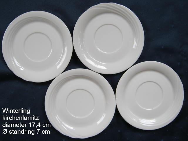 Winterling Kirchenlamitz, soepkom schotels rand waves reliëf, Huis en Inrichting, Keuken | Servies, Ophalen of Verzenden, Zo goed als nieuw