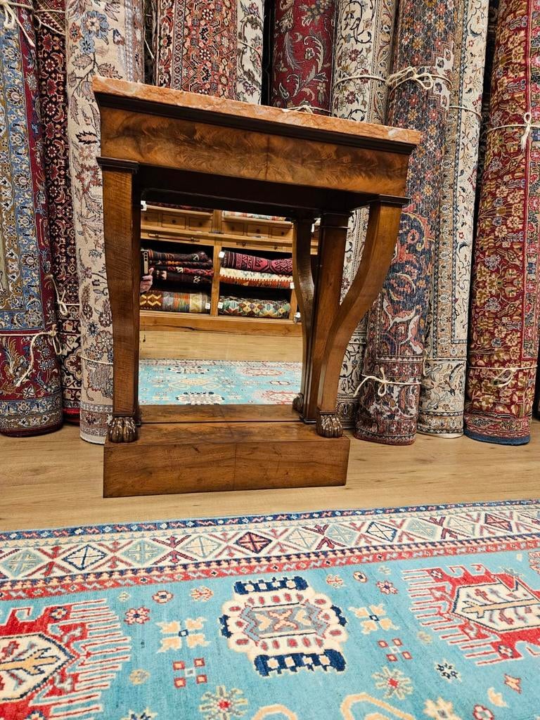 Antieke mahonie biedermeier trumeau, Ophalen of Verzenden