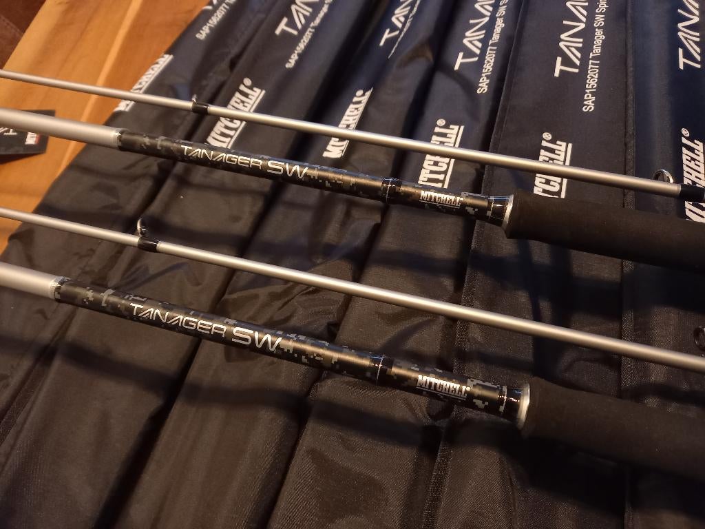 Mitchell Tanager SW Spinhengels (2.70m) 10-40 grams...Nieuw, Watersport en Boten, Hengelsport | Roofvissen, Tinstraat, Werphengel