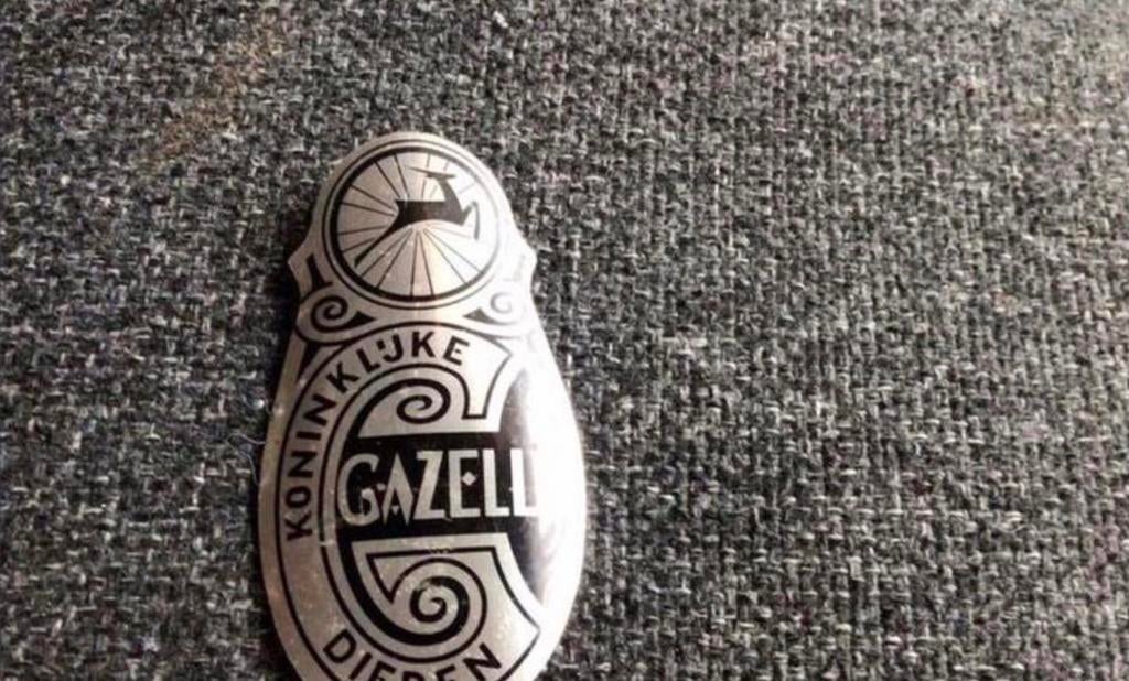 Gazelle Fiets Hoofdplaatje🌼van modern hard plastik, Ophalen of Verzenden