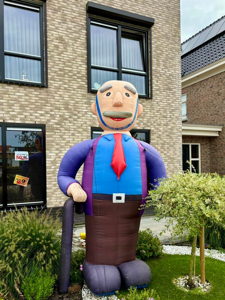 50 jaar, opblaas  ABRAHAM ABRAM pop te huur. Verjaardag Urk, Ophalen, Zo goed als nieuw, Abraham of Sarah