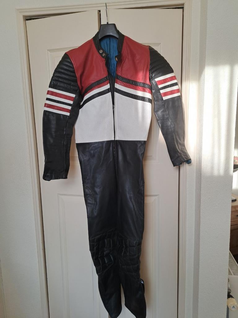 Vintage leren motorpak/race overal., Ophalen of Verzenden, Tweedehands, Overall