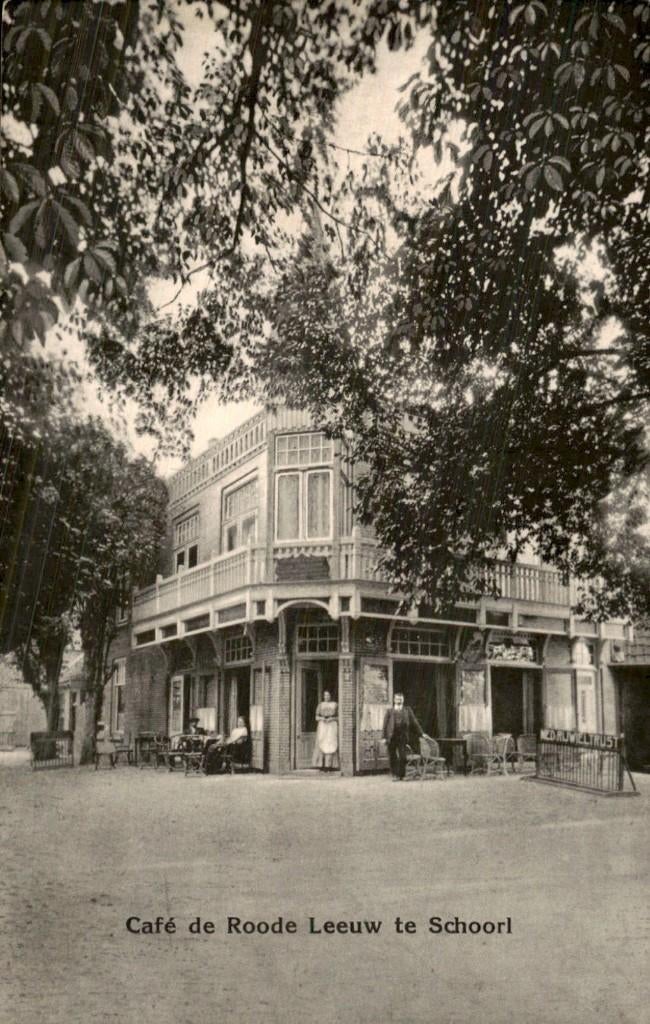 Cafe de Roode Leeuw, Ophalen of Verzenden, Voor 1920, Gelopen, Noord-Holland