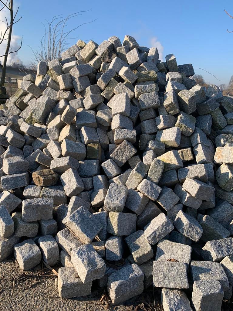 Kinderkop Kasseien Portugees Graniet Natuursteen opsluiting, Graniet, Nieuw, Ophalen of Verzenden, Kei