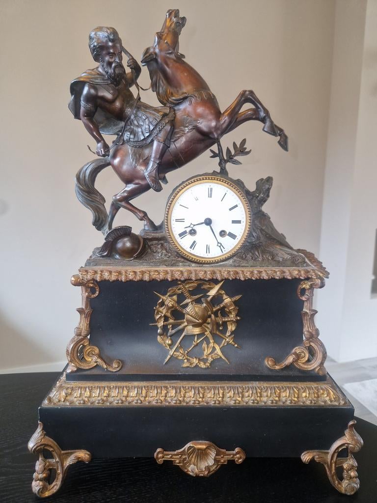 Antieke Franse pendule klok, Ophalen