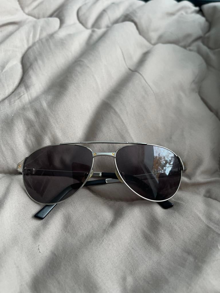 Cartier santos Dumont bril - origineel en in goede staat, Overige merken, Gebruikt, Zwart, Ophalen of Verzenden