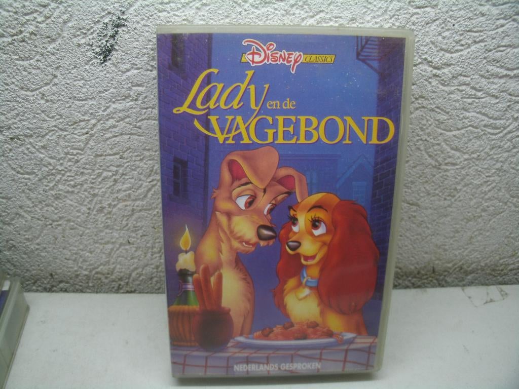 vhs 181a lady en de vagebond ned gespr, Cd's en Dvd's, VHS | Kinderen en Jeugd, Alle leeftijden, Ophalen of Verzenden, Gebruikt