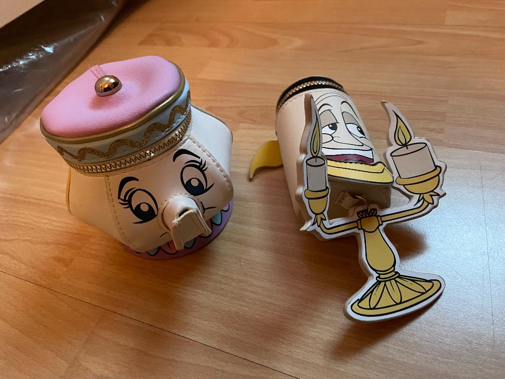 beauty and the beast theepot en lumber, Ophalen of Verzenden, Overige figuren, Zo goed als nieuw, Beeldje of Figuurtje