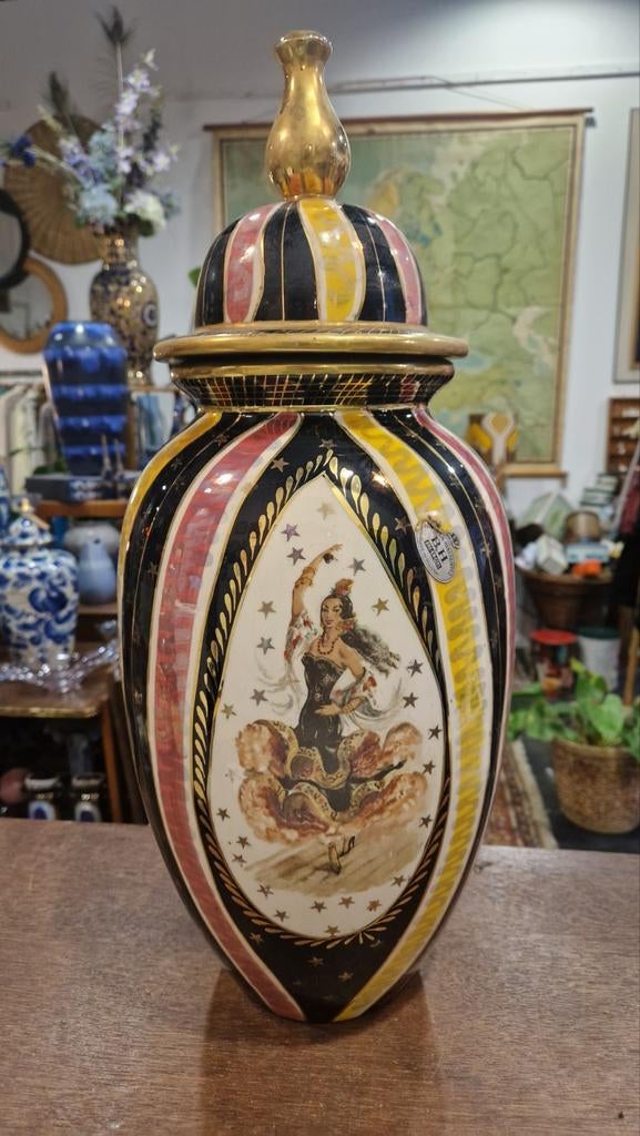 Vaas Bequet Flamenco danseres vintage 1950, Ophalen of Verzenden