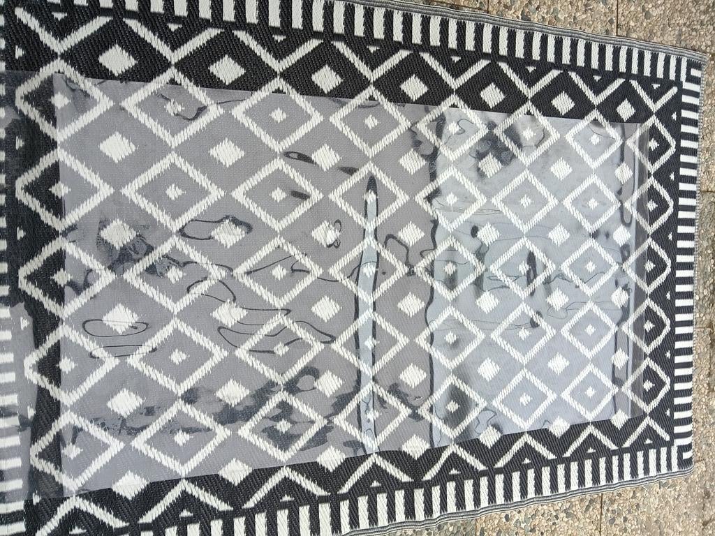 Doorzichtig Tafelzeil (ligt voor de foto op kleed, Ophalen, Vierkant