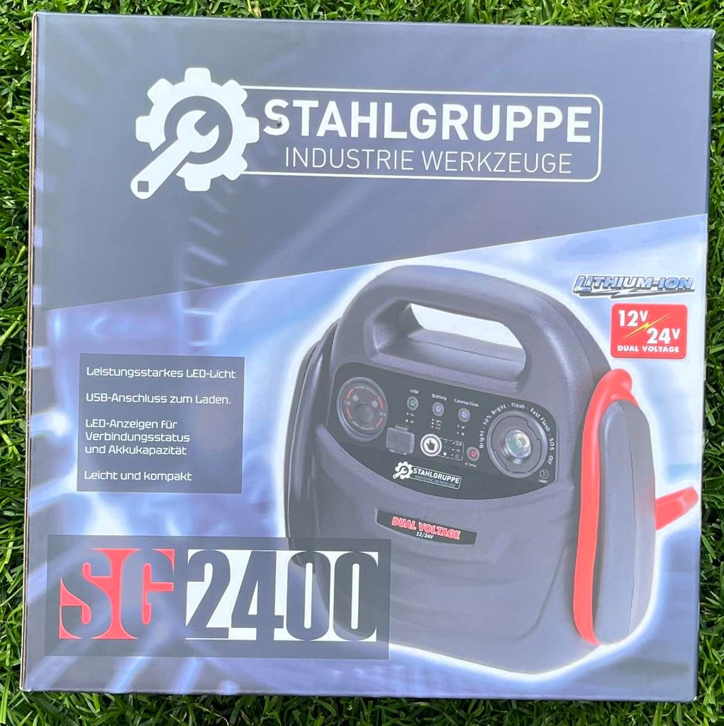 Startbooster Stahlgruppe SG2400 12/24V - Nieuw in de doos!, Auto diversen, Jumpstarters, Ophalen, Nieuw