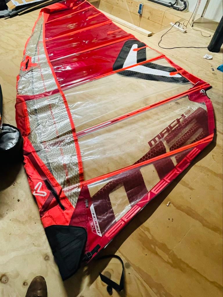 Severne mach 3 7.0 m good staat, Watersport en Boten, Ophalen of Verzenden, Zo goed als nieuw, Zeil