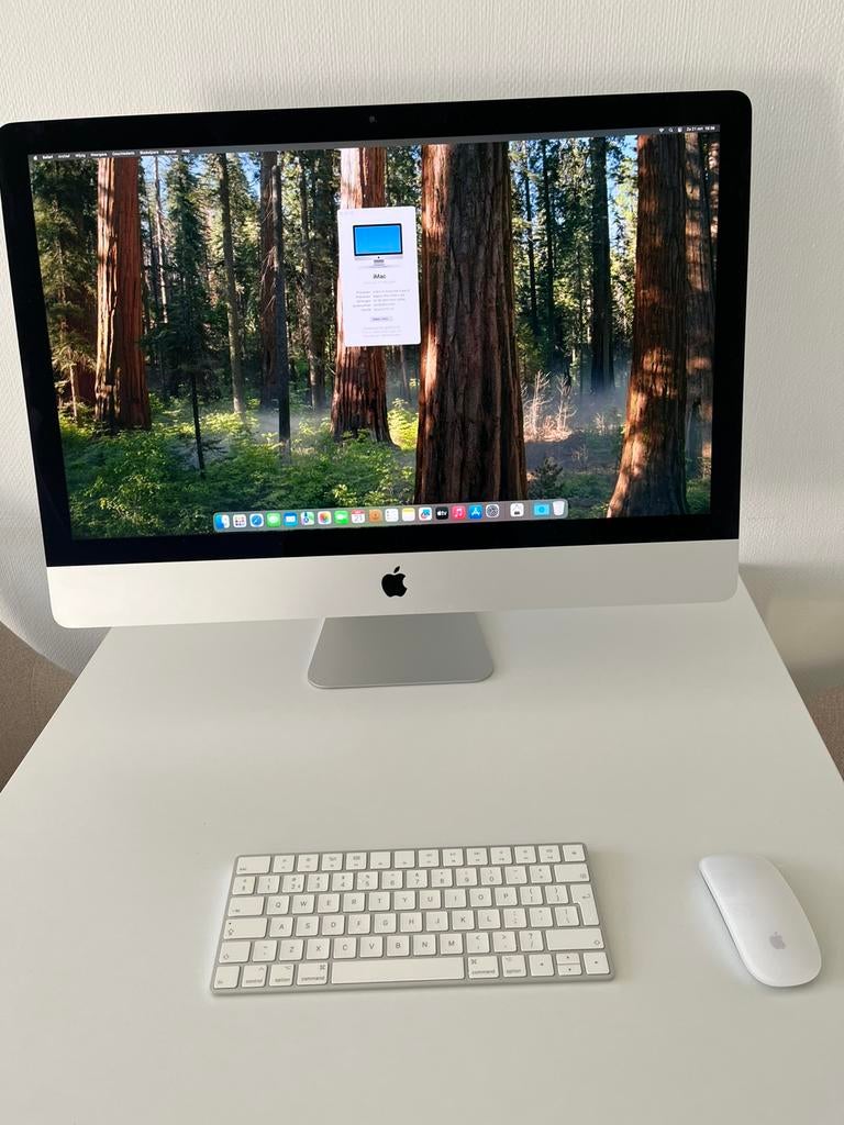 imac 27 inch Retina 5k ~6core i5 2019, Computers en Software, Apple Desktops, Ophalen, Zo goed als nieuw, IMac, 3 tot 4 Ghz