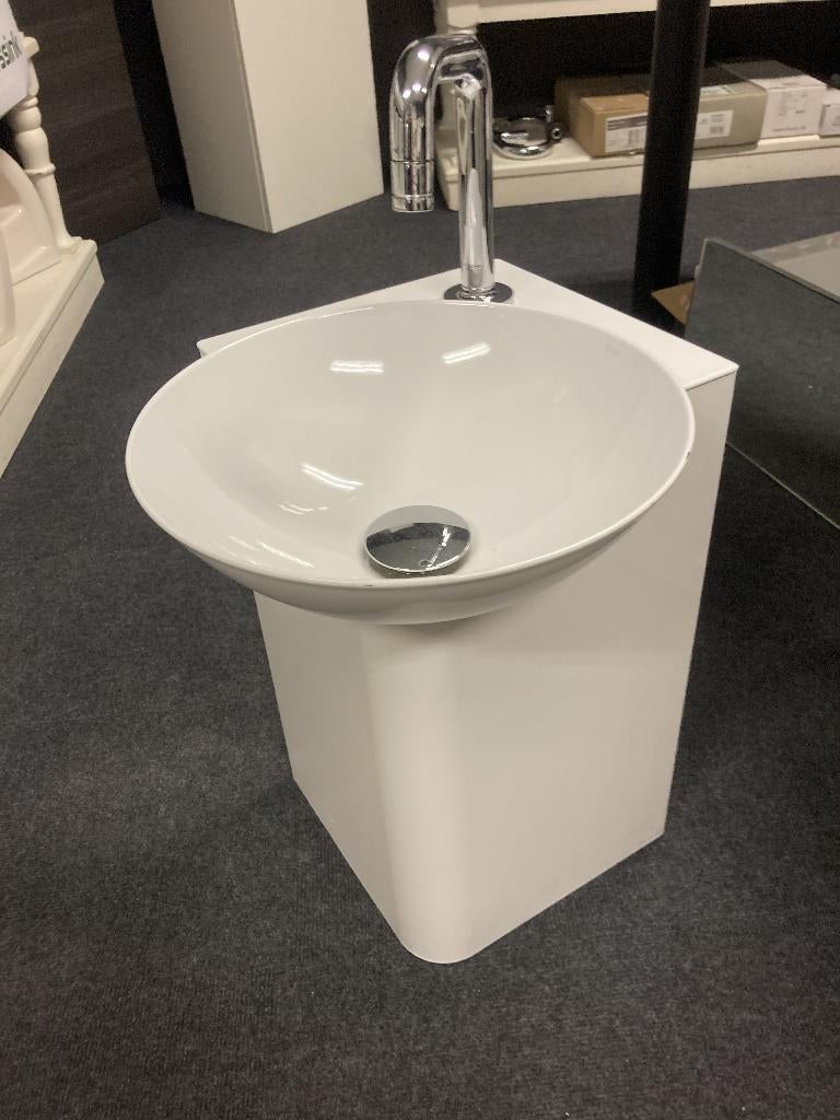 Alape Wit Stalen Fontein incl Chromen kraan/waste, Doe-het-zelf en Verbouw, Ophalen, Annekemorssink@gmail.com, De Berken 5, Delden