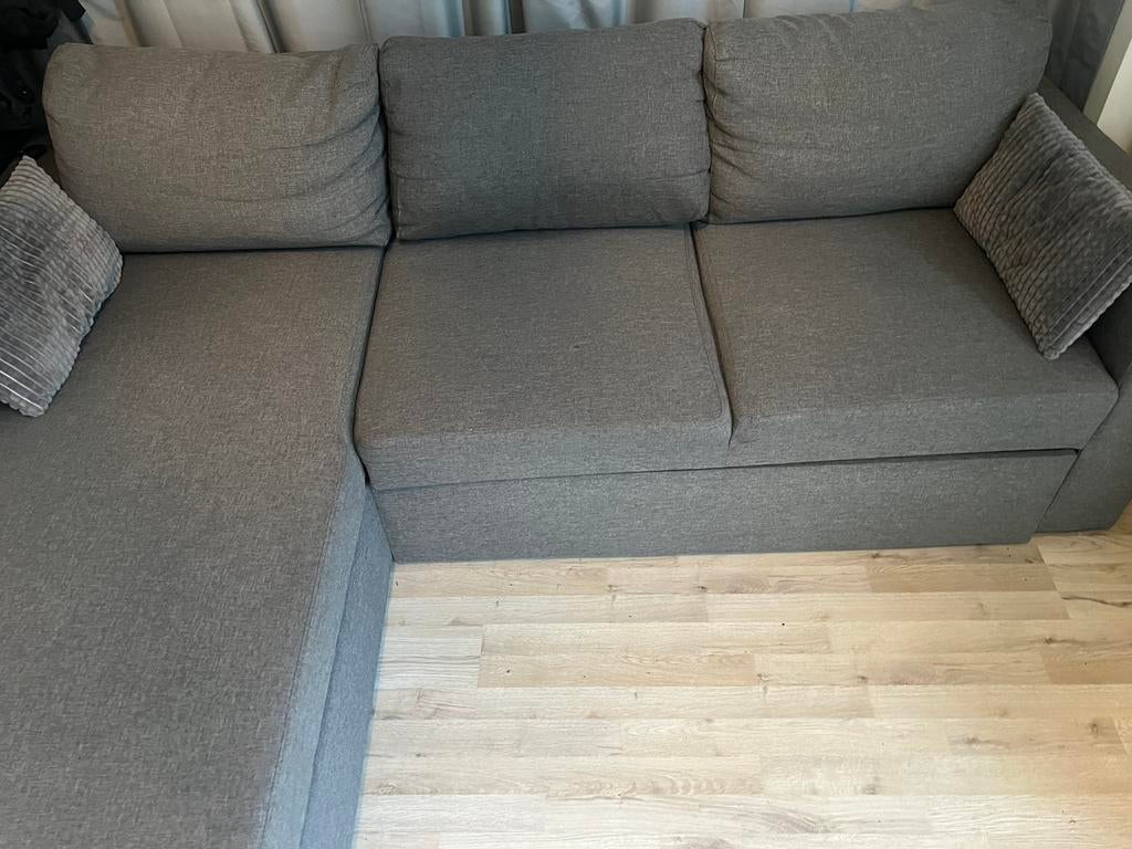 Slaapbank grijs, Huis en Inrichting, Banken | Complete zithoeken, Ophalen, Zo goed als nieuw