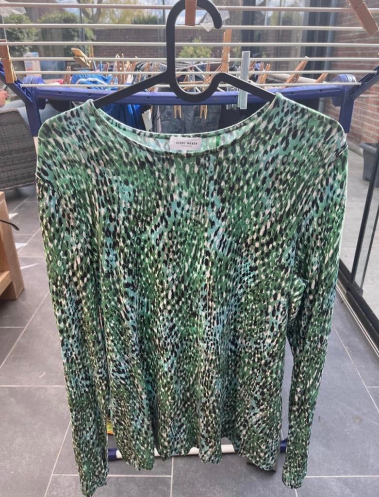 Gerry Weber top met lange mouwen, Maat 38/40 (M), Ophalen of Verzenden, Lange mouw, Gedragen