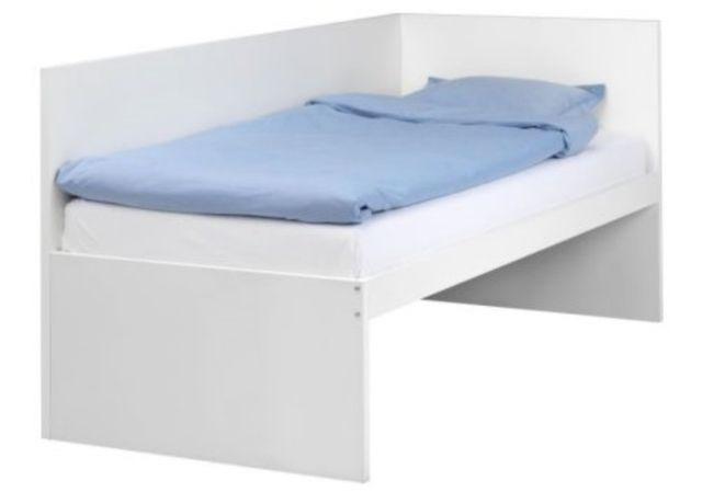 IKEA bed Flaxa (90x200) met uitschuifbaar onderbed, Ophalen, 85 tot 100 cm, Gebruikt, Matras