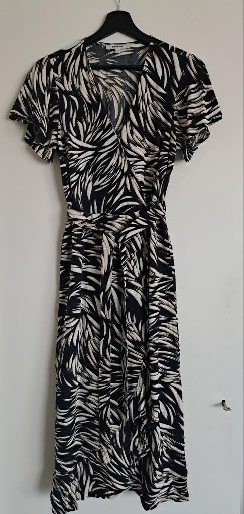 Garcia jurk maat S zwart/beige, Kleding | Dames, Jurken, Zwart, Ophalen of Verzenden, Zo goed als nieuw, Maat 36 (S)