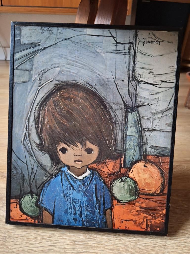 Vintage Jaklien Moerman wandprent, Ophalen of Verzenden