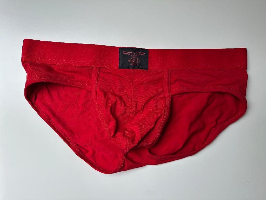 Mr B rode slip XL nieuw, Kleding | Heren, Ondergoed, Ophalen of Verzenden, Rood, Slip