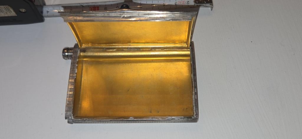 Sigaretten en tondeldoos van beroemd maker Louis Kuppenheim, Antiek en Kunst, Antiek | Goud en Zilver, Ophalen of Verzenden, Zilver