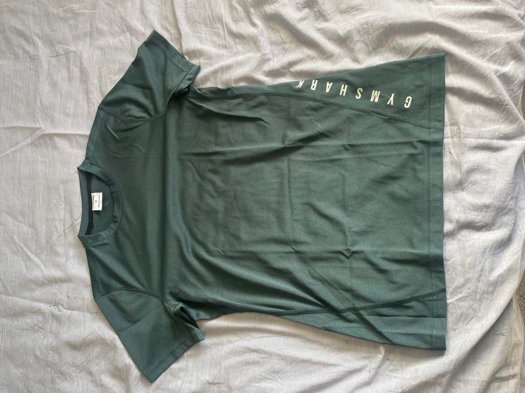 Gymshark - Sport T-Shirt - Fog Green - XS, Ophalen of Verzenden, Zo goed als nieuw, Maat 46 (S) of kleiner, Groen