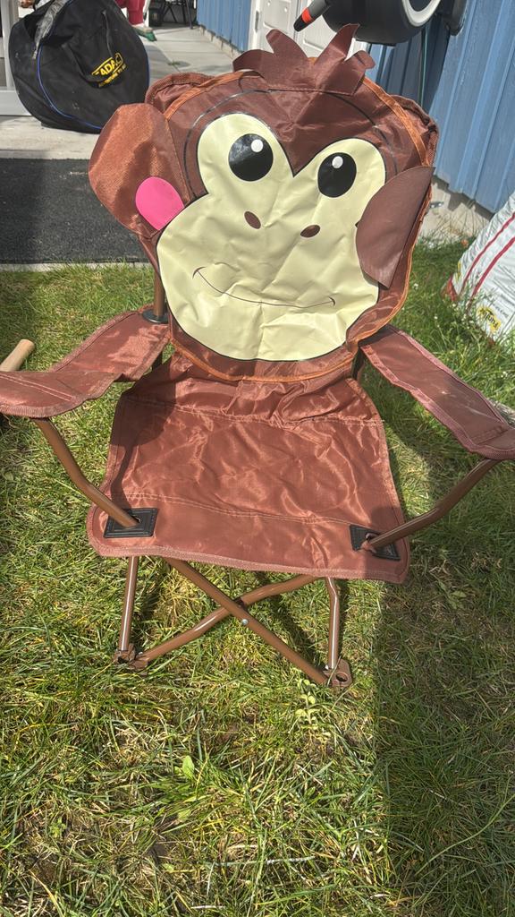 Kinder camping stoel, Ophalen of Verzenden, Zo goed als nieuw, Campingstoel